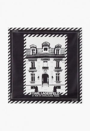 Платок Karl Lagerfeld. Цвет: черный