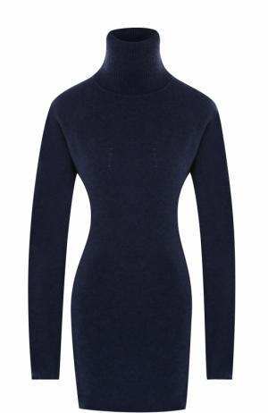 Удлиненный шерстяной свитер с высоким воротником Tegin. Цвет: голубой