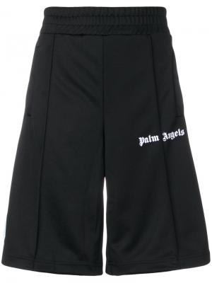 Спортивные шорты с полосками по бокам Palm Angels. Цвет: чёрный