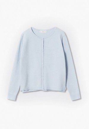 Кардиган Mango Kids. Цвет: голубой
