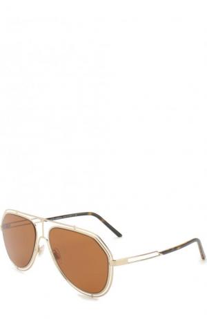 Солнцезащитные очки Dolce & Gabbana. Цвет: коричневый