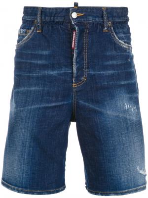 Distressed denim jeans Dsquared2. Цвет: синий