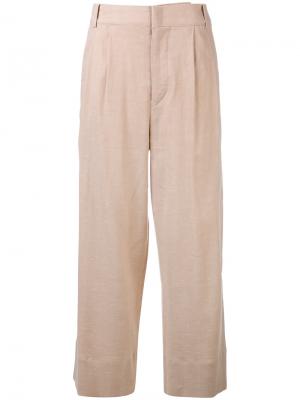 Укороченные расклешенные брюки Isabel Marant. Цвет: телесный