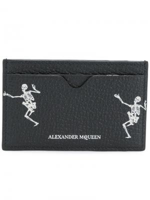 Skeleton card holder Alexander McQueen. Цвет: чёрный