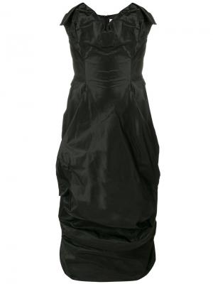 Драпированное платье без лямок Vivienne Westwood. Цвет: чёрный