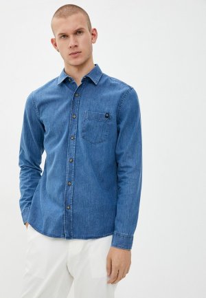 Рубашка джинсовая Felix Hardy. Цвет: синий