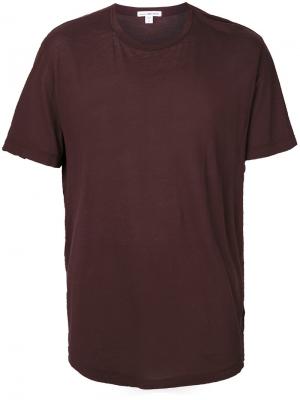 Базовая футболка James Perse. Цвет: коричневый