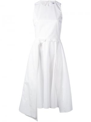 Многослойное платье без рукавов Chalayan. Цвет: белый