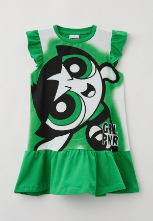 Платье PlayToday. Цвет: зеленый