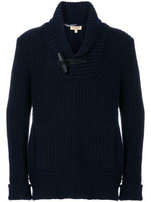 Вязаный свитер Burberry. Цвет: синий