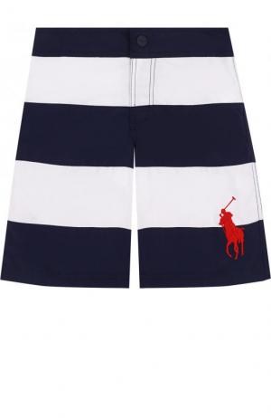 Плавки-шорты в полоску Polo Ralph Lauren. Цвет: разноцветный
