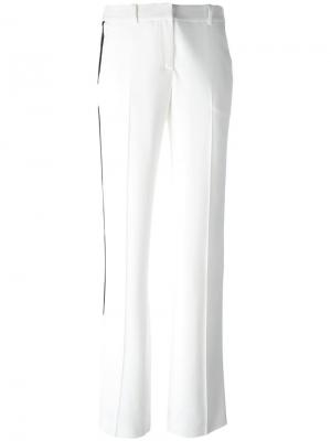 Строгие брюки с лампасами Givenchy. Цвет: белый