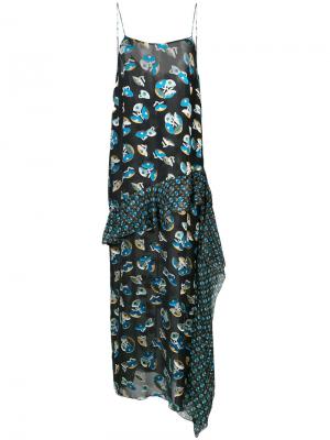 Платье макси с принтом Anna Sui. Цвет: чёрный
