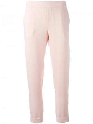 Укороченные брюки P.A.R.O.S.H.. Цвет: розовый и фиолетовый