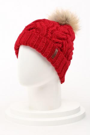 Комплект: шапка, перчатки SAVA MARI. Цвет: красный