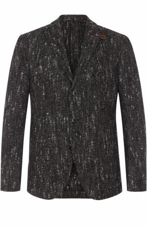 Однобортный шерстяной пиджак Baldessarini. Цвет: коричневый