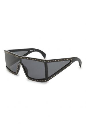 Солнцезащитные очки Moschino. Цвет: черный