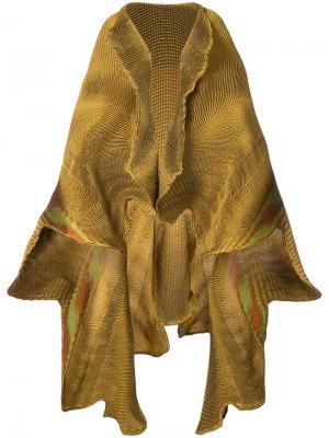 Пиджак с лацканами-шалькой Issey Miyake. Цвет: металлический