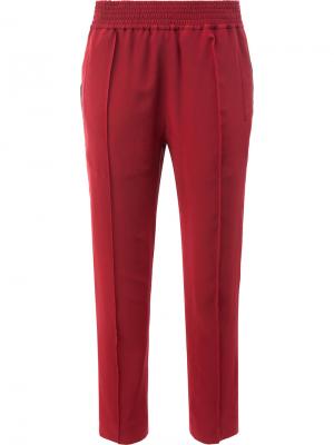 Укороченные брюки с эластичным поясом Haider Ackermann. Цвет: красный