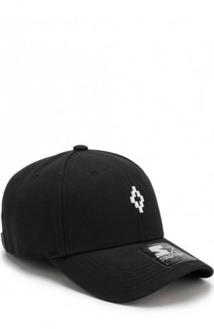 Бейсболка с логотипом бренда Marcelo Burlon. Цвет: черный