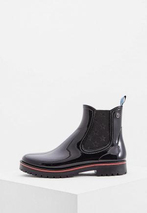 Резиновые ботинки Trussardi Jeans. Цвет: черный