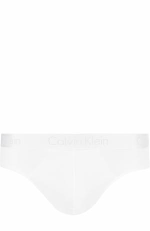 Хлопковые брифы с широкой резинкой Calvin Klein Underwear. Цвет: белый