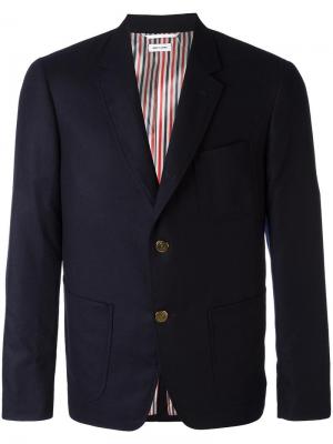 Пиджак с накладными карманами Thom Browne. Цвет: синий