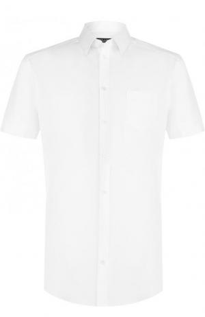 Хлопковая рубашка с короткими рукавами Dolce & Gabbana. Цвет: белый