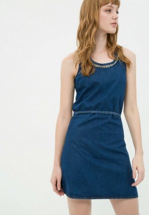 Платье джинсовое Koton. Цвет: синий
