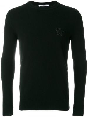 Джемпер с заплаткой Star Givenchy. Цвет: чёрный