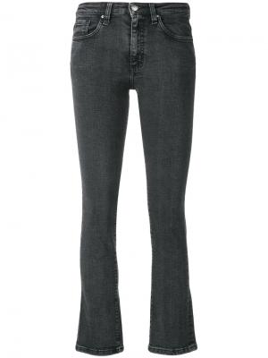 Укороченные джинсы клеш Iro. Цвет: серый