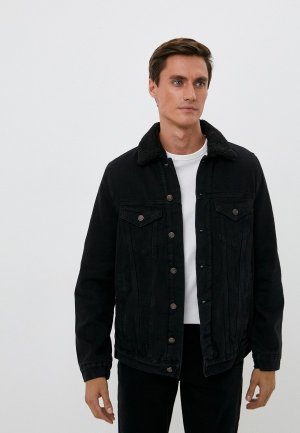 Куртка джинсовая Mossmore. Цвет: черный
