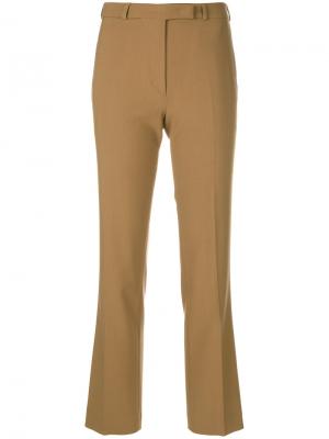 Укороченные брюки со складками Etro. Цвет: коричневый