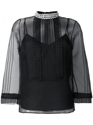 Transparent blouse Marc Jacobs. Цвет: чёрный