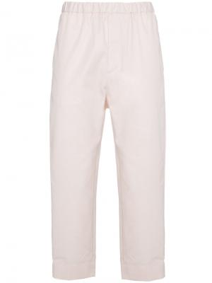 Зауженные брюки Jil Sander. Цвет: розовый и фиолетовый