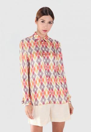 Блуза Sana.moda. Цвет: разноцветный