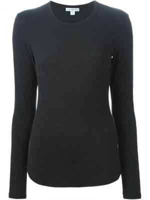 Приталенный свитер James Perse. Цвет: чёрный