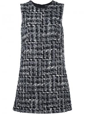 Платье из букле Dolce & Gabbana. Цвет: серый