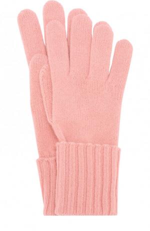 Вязаные перчатки из смеси шерсти и кашемира Inverni. Цвет: светло-розовый