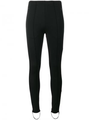 Узкие брюки-джоггеры со штрипками Fuseau Balenciaga. Цвет: чёрный