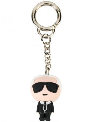 Брелок для ключей Ikonik Karl Lagerfeld. Цвет: чёрный