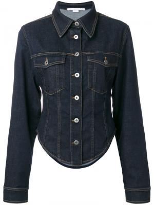 Приталенная джинсовая куртка Stella McCartney. Цвет: синий
