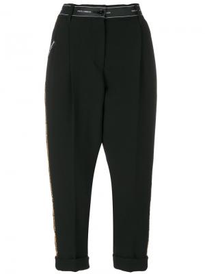 Укороченные брюки с пайетками Dolce & Gabbana. Цвет: чёрный