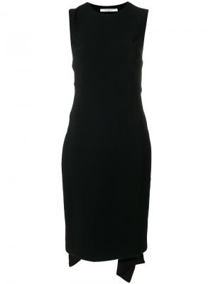Платье с открытой спиной и поясом Givenchy. Цвет: чёрный