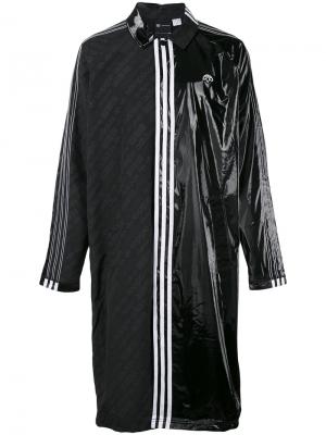 Пальто с панельным дизайном Adidas Originals By Alexander Wang. Цвет: чёрный