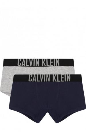 Комплект из двух хлопковых боксеров Calvin Klein Underwear. Цвет: серый