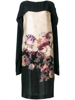 Платье с цветочным принтом Antonio Marras. Цвет: чёрный
