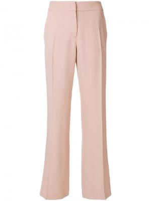 Строгие прямые брюки Nº21. Цвет: розовый и фиолетовый