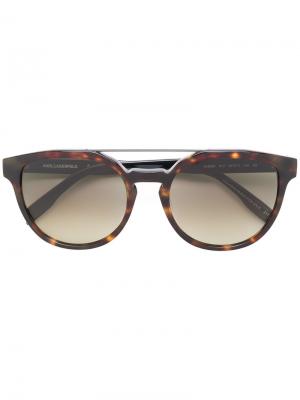 Солнцезащитные очки Bar Cameo Kl959S Karl Lagerfeld. Цвет: коричневый