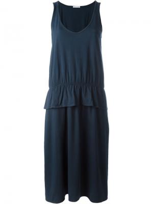 Платье с баской Société Anonyme. Цвет: синий